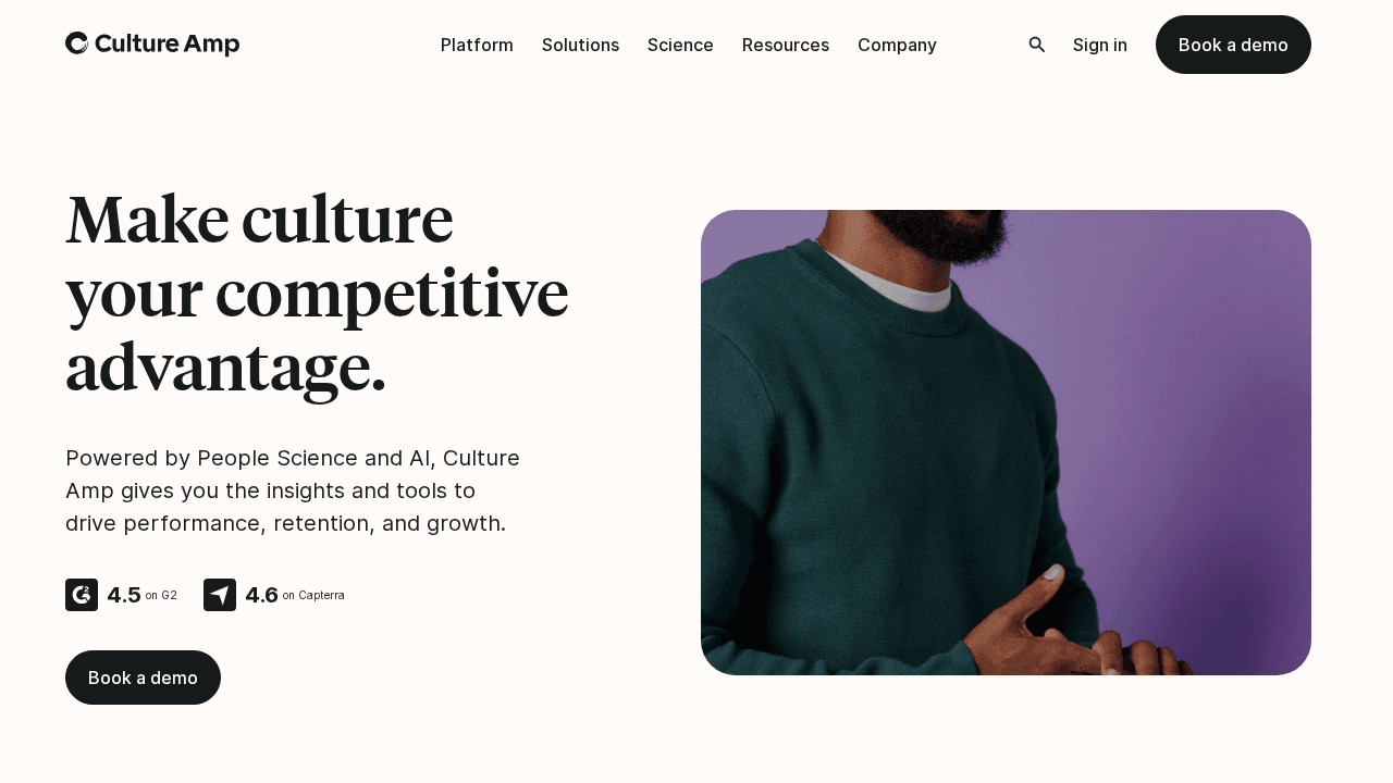 Culture Amp -- Best for Enterprise People-Science and Benchmarks