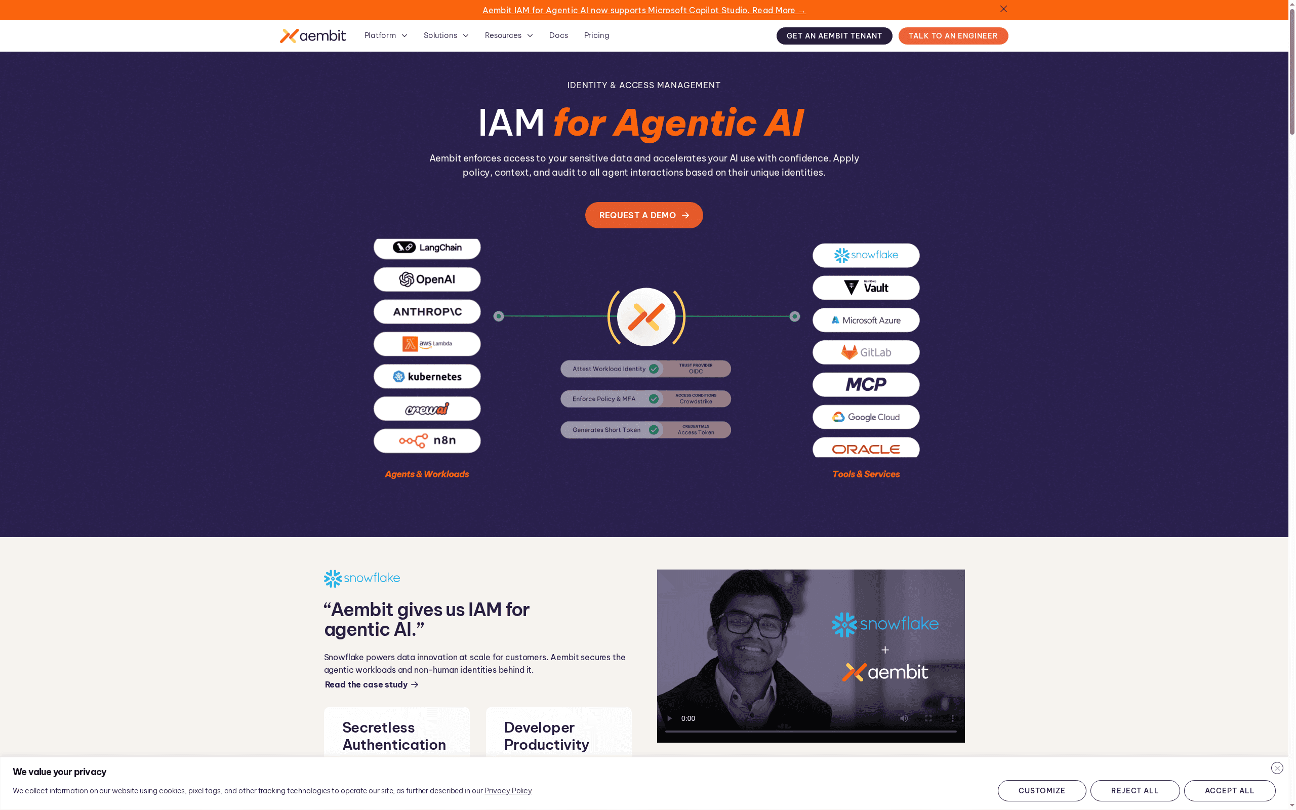 Aembit -- Best for Transparent Pricing and Free Tier