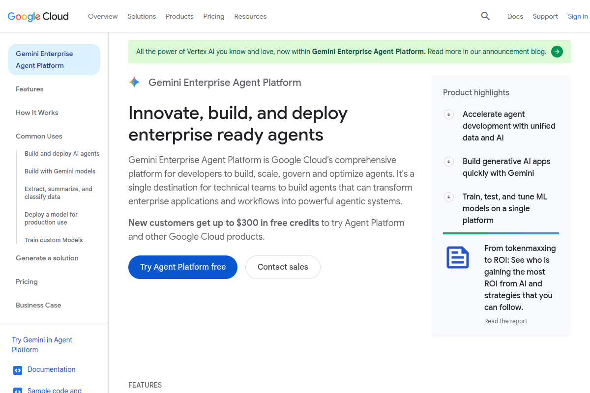 Google Vertex AI Agent Builder -- Best for Multi-Cloud AI Infrastructure