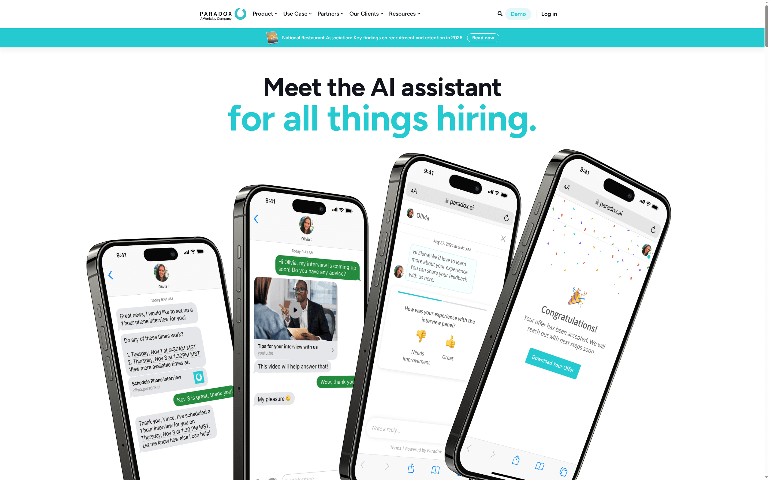 Paradox (Olivia) -- Best Conversational AI for Recruiting