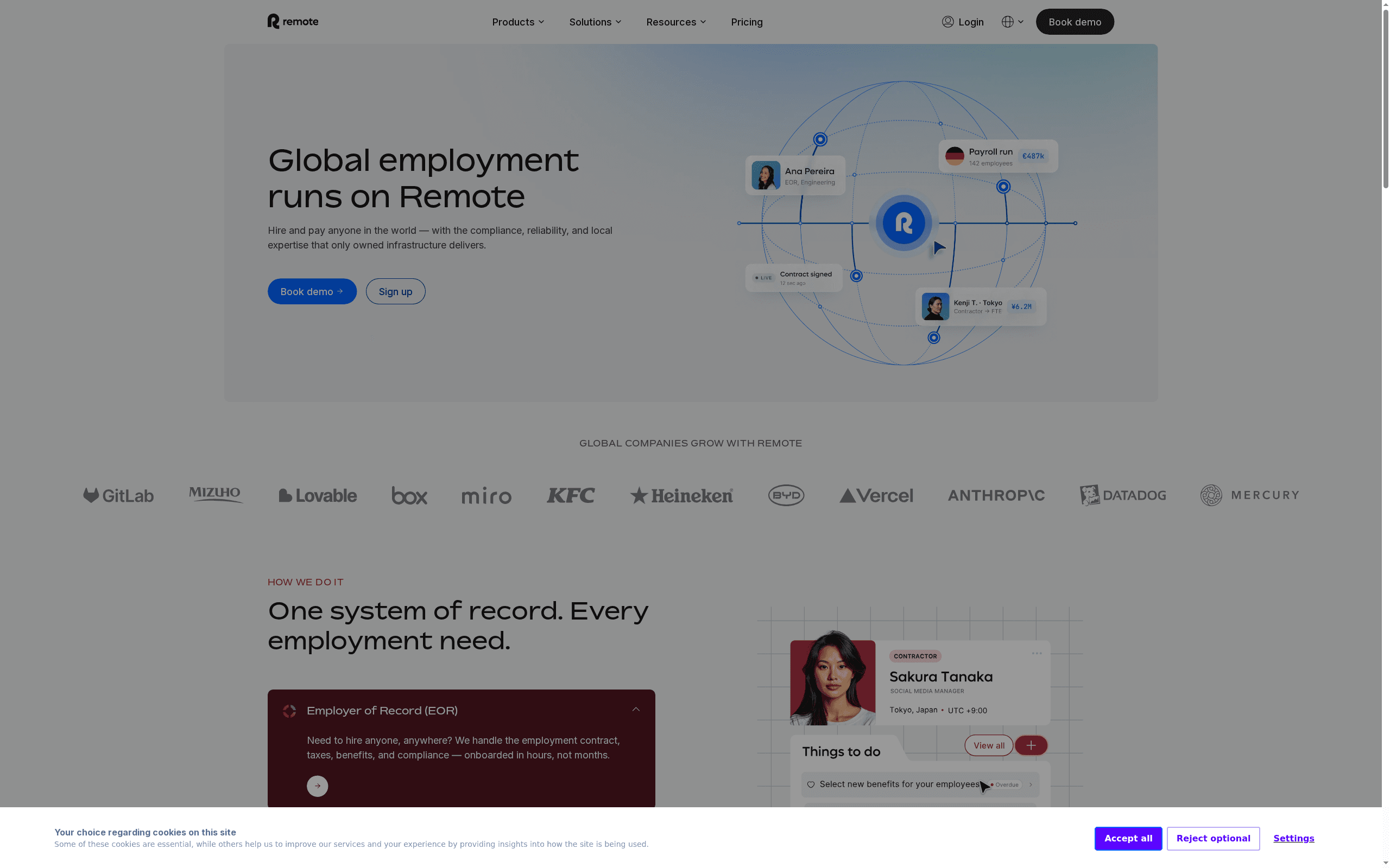 Remote -- Best for Global Benefits Administration (8.8/10)