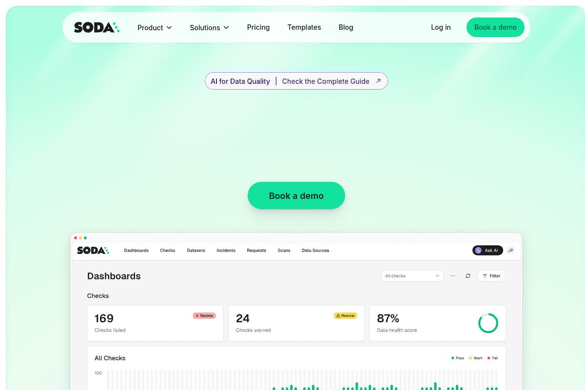 Soda -- Best AI-Native Data Contracts & Testing Platform