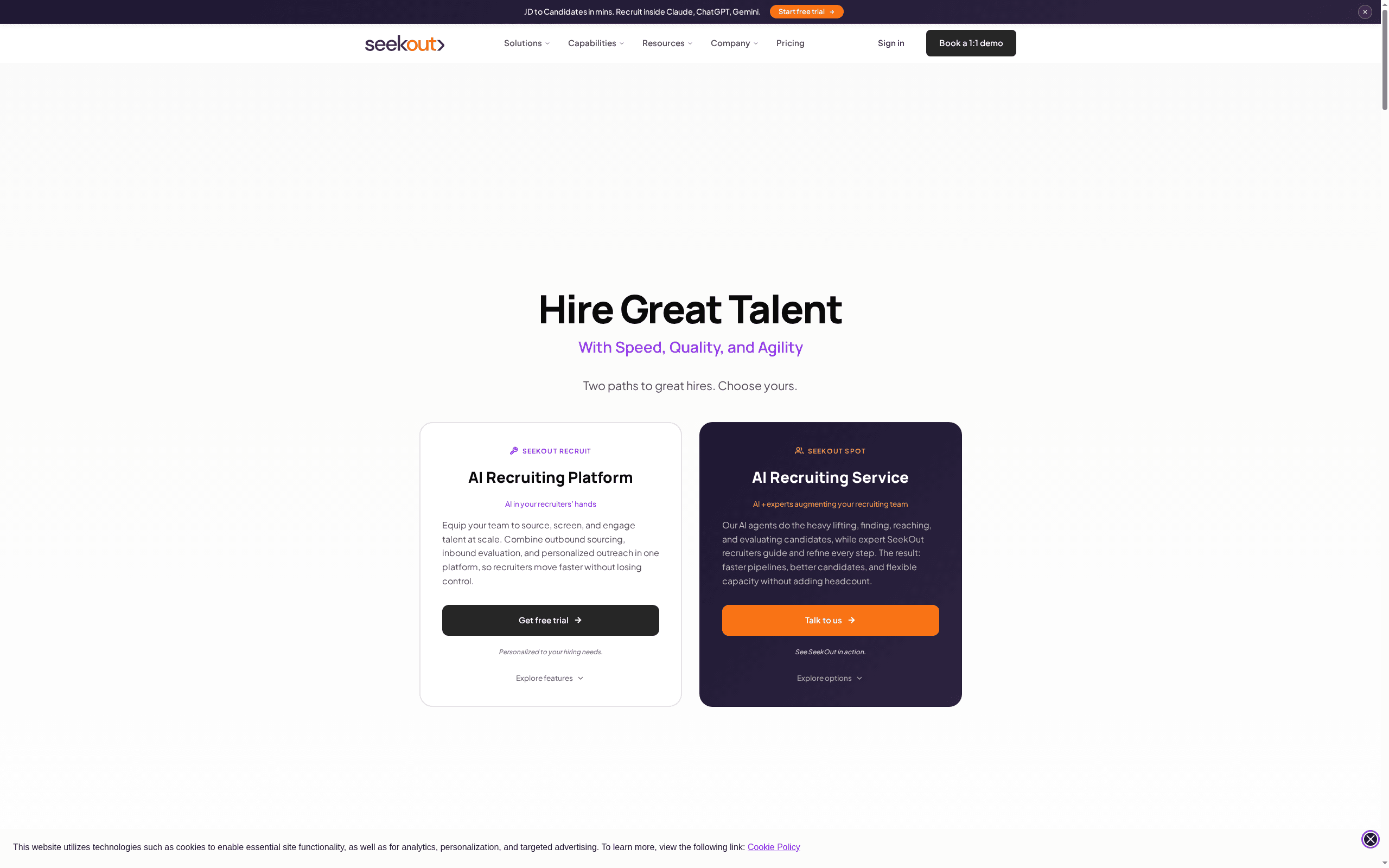 SeekOut -- Best Overall DEI Recruiting Platform