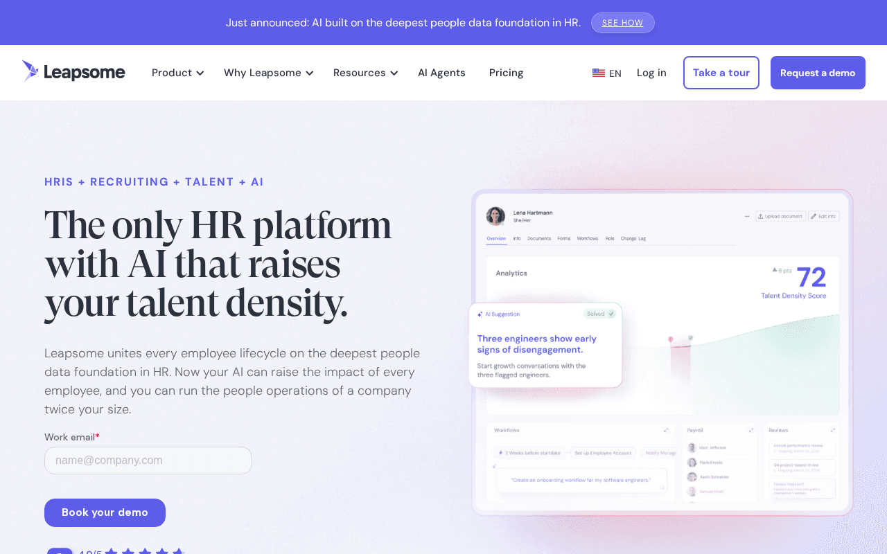 Leapsome -- Best All-in-One Engagement + Development Platform