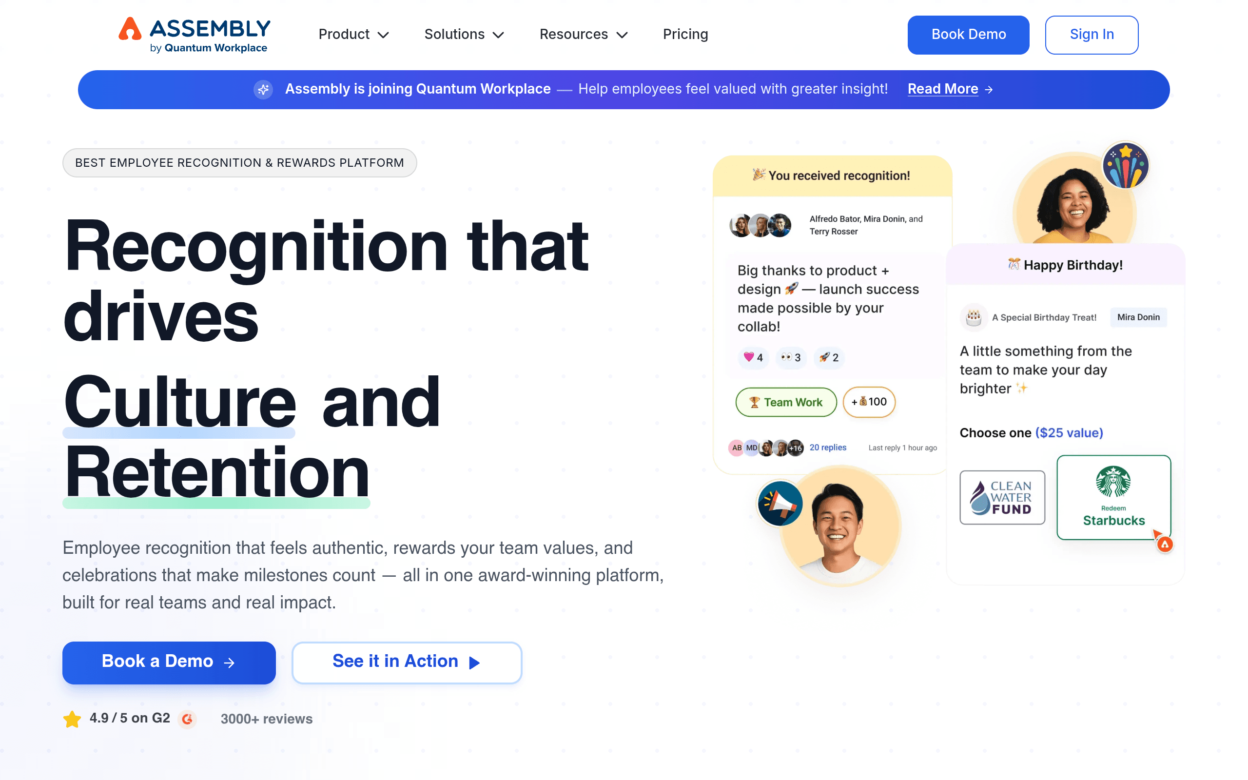 Assembly -- Best Overall Employee Recognition Software