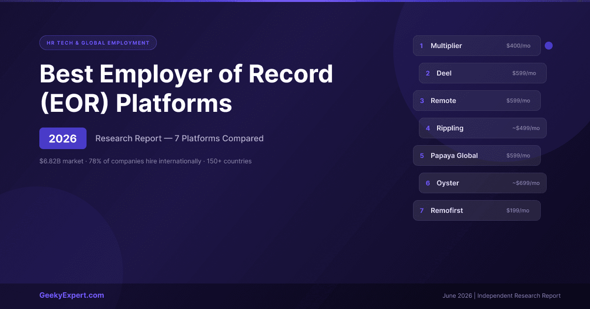 Best Employer of Record (EOR) Platforms (2026)