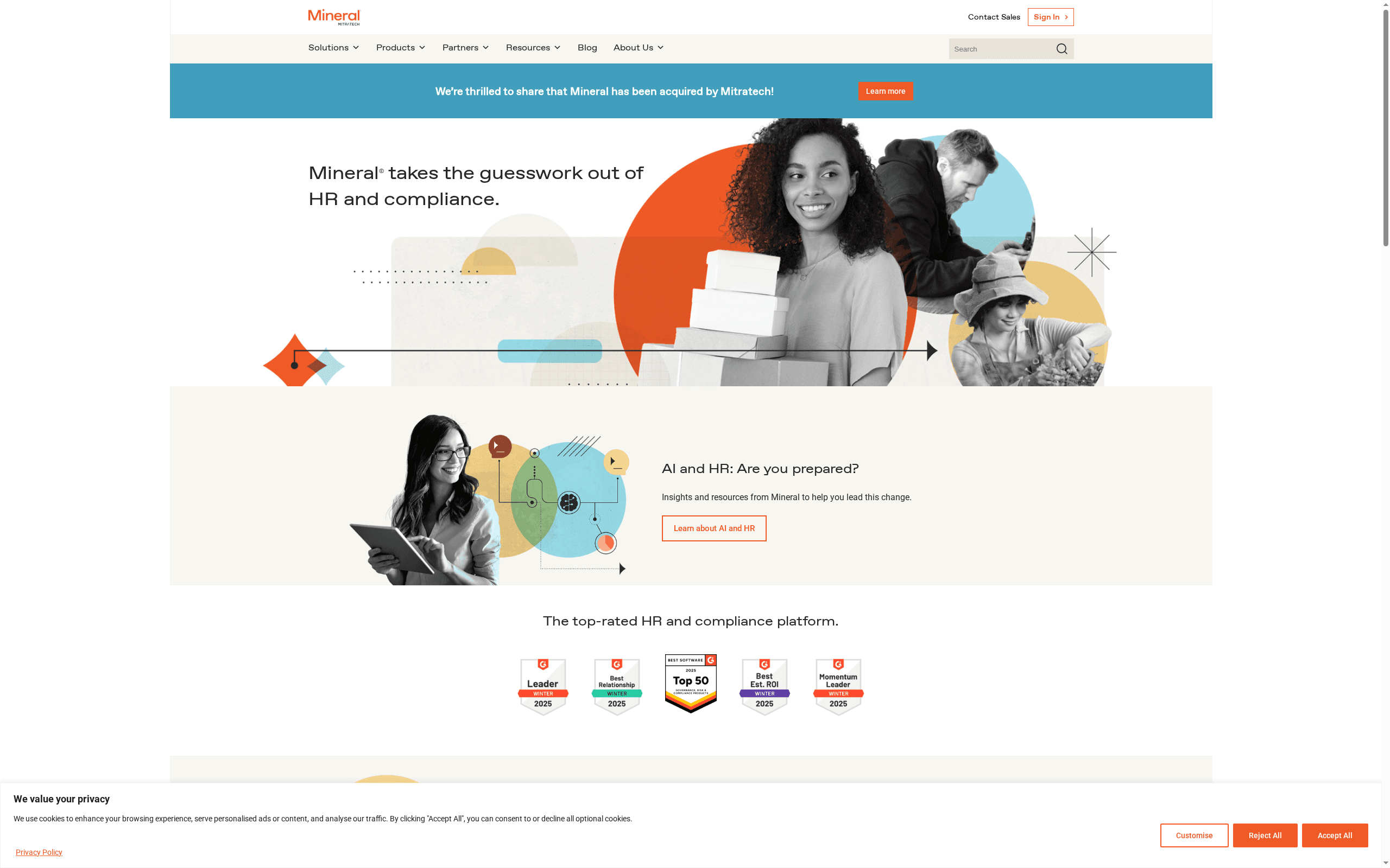 Mineral (formerly ThinkHR) -- Best for Small Business Compliance
