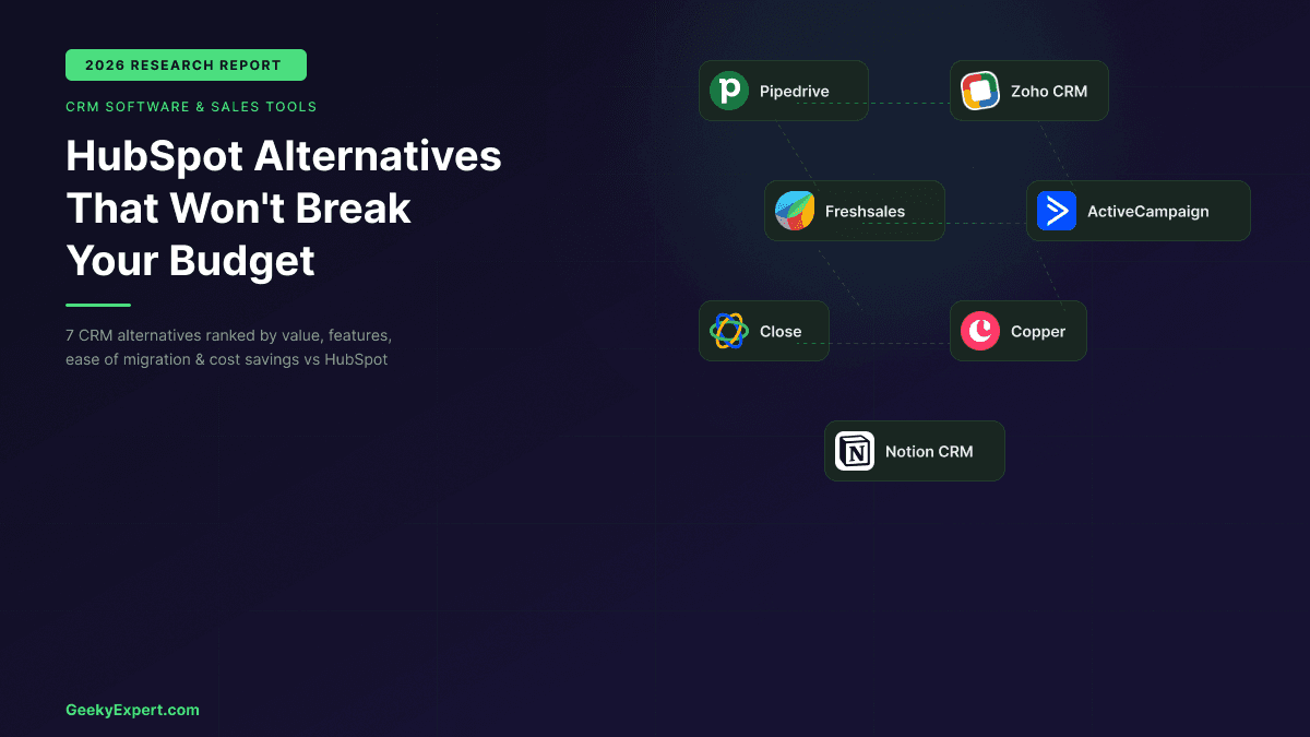 HubSpot Alternatives That Won't Break Your Budget (2026)