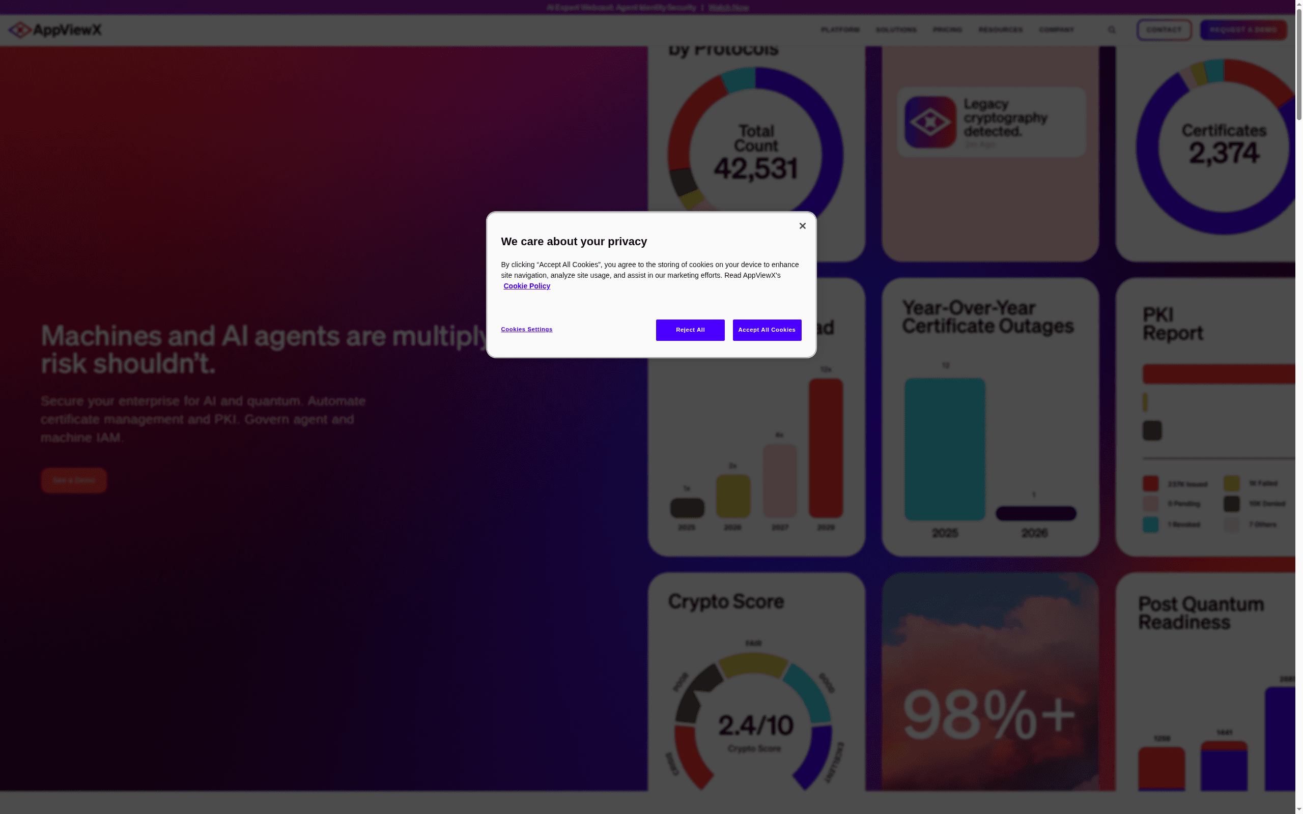 AppViewX -- Best for Post-Quantum Certificate Automation