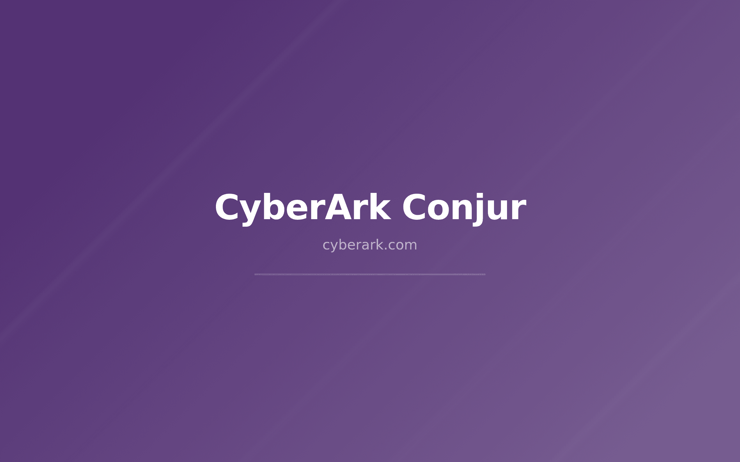 CyberArk Conjur -- Best for DevOps Secrets in Regulated Environments
