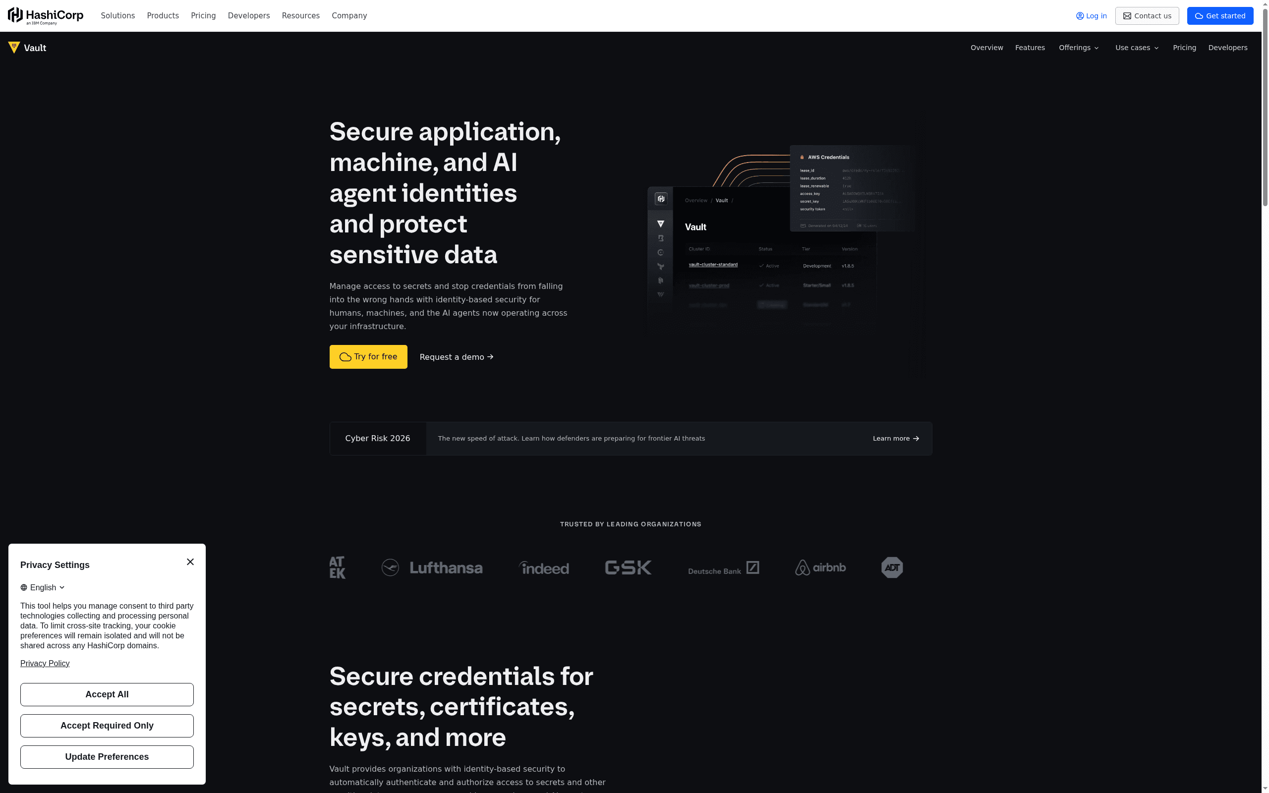 HashiCorp Vault -- Best for Dynamic Secrets Management