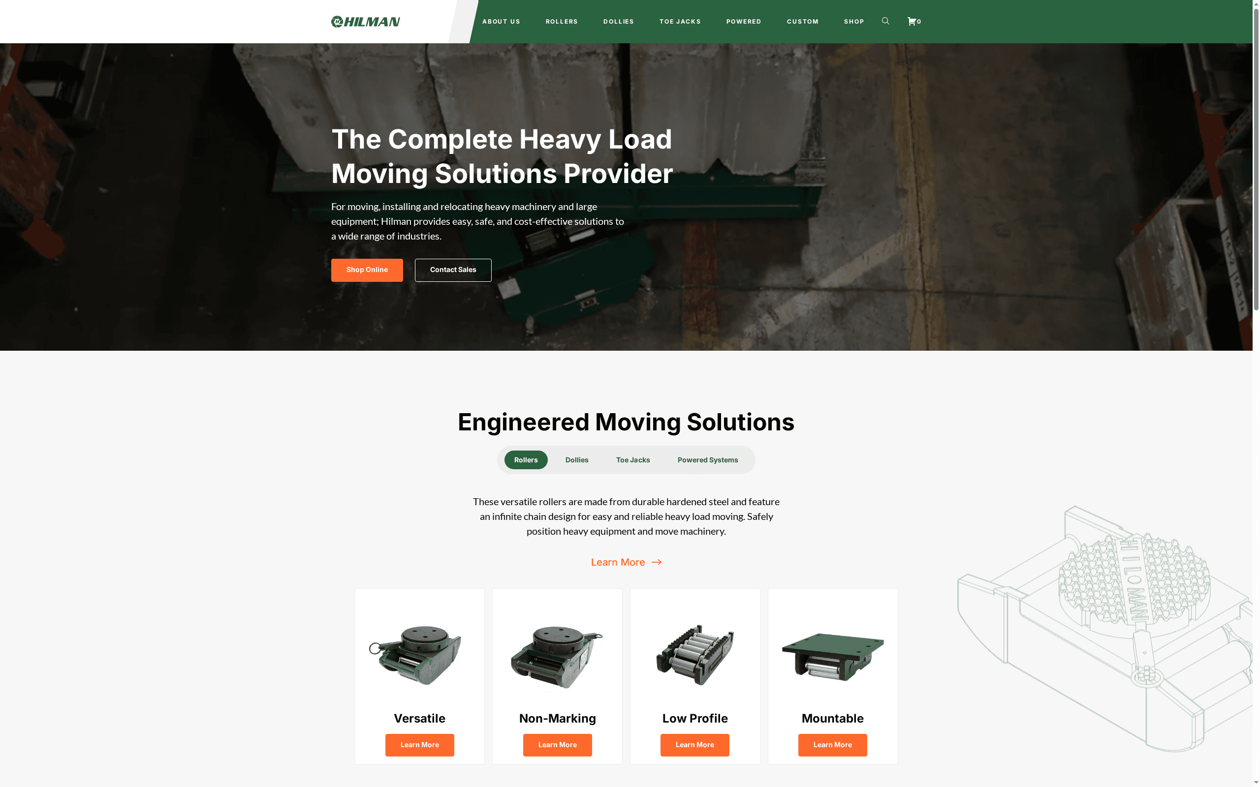 Hilman Rollers -- Best for Extreme Heavy-Duty Rolling