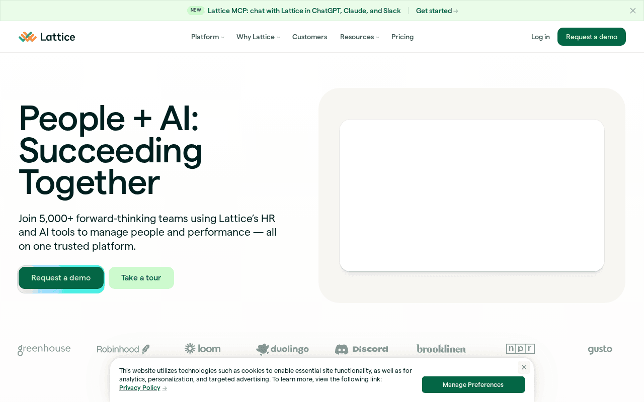 Lattice -- Best for OKR + Performance Combined