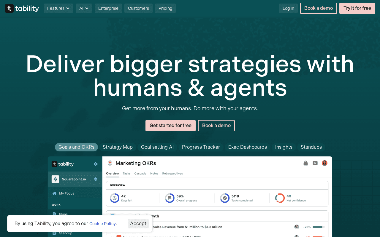 Tability -- Best Lightweight AI OKR Tracking