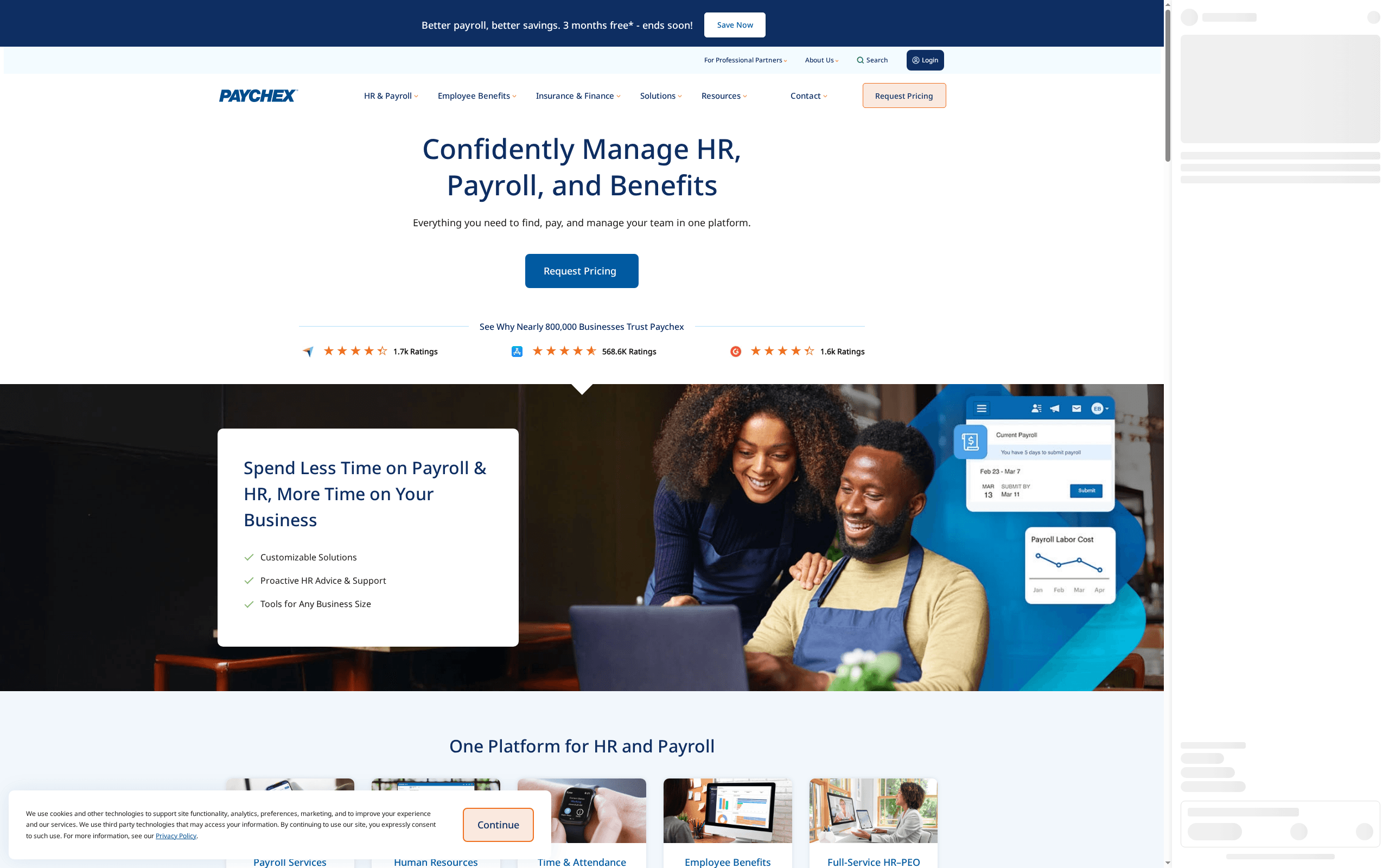 Paychex PEO -- Best for Flexible Service Bundling