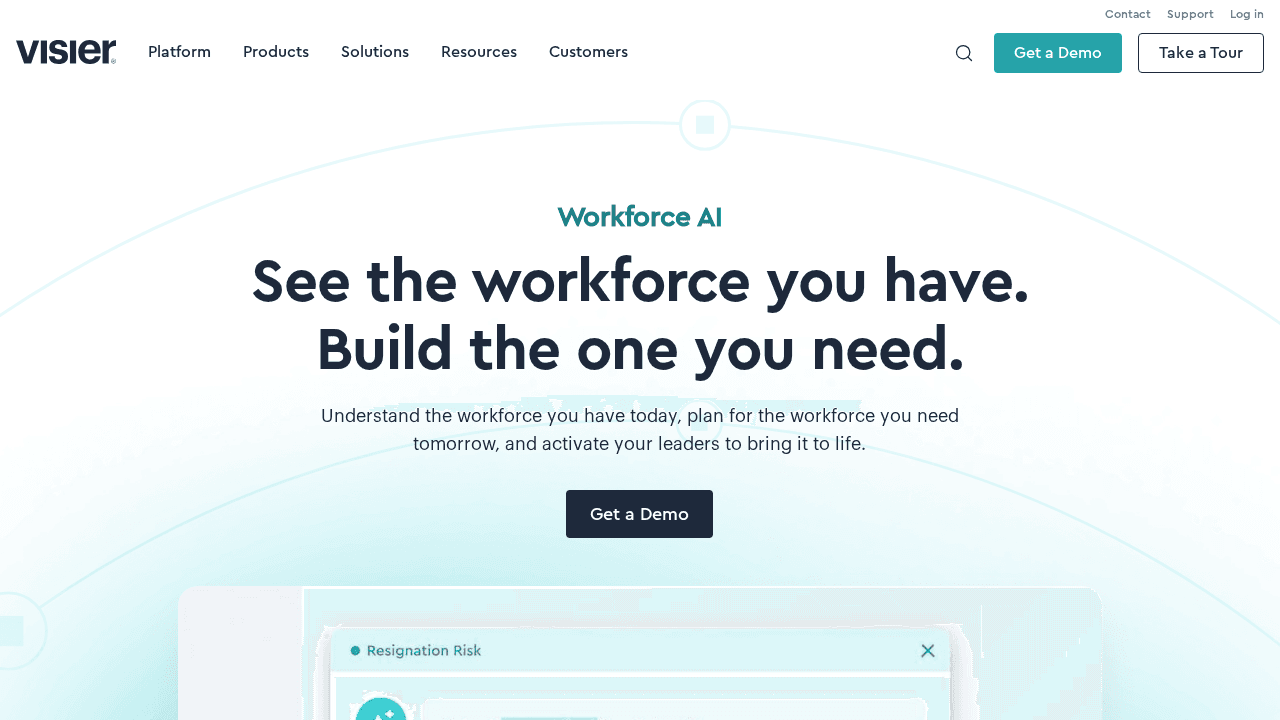 Visier -- Best for Deep Predictive Enterprise Intelligence