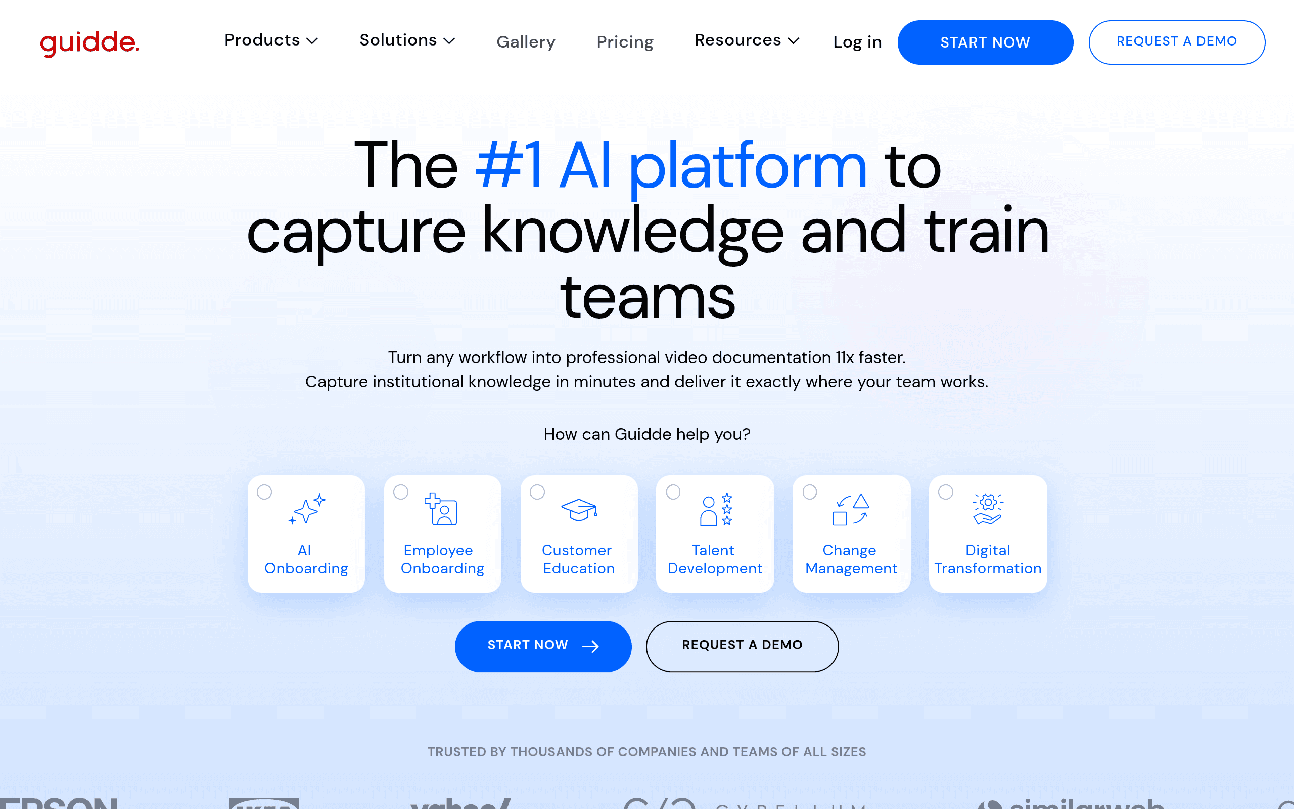 Guidde -- Best for AI Video Guides