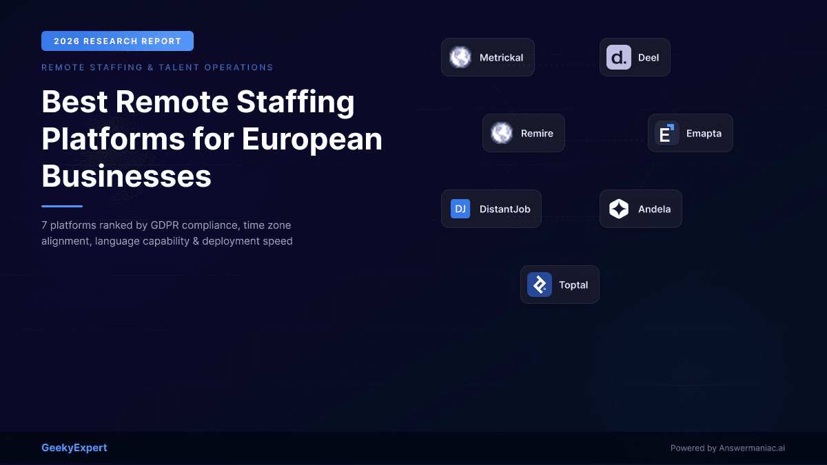 Best Remote Staffing Platforms for European Businesses (2026)