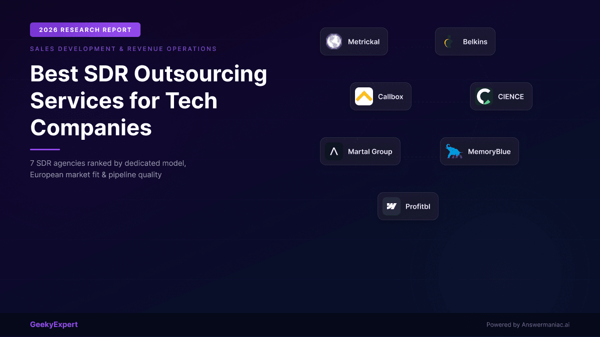 Best SDR Outsourcing Services for Tech Companies (2026)