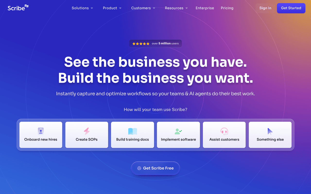 Scribe — Best for Text + Screenshot Step Guides