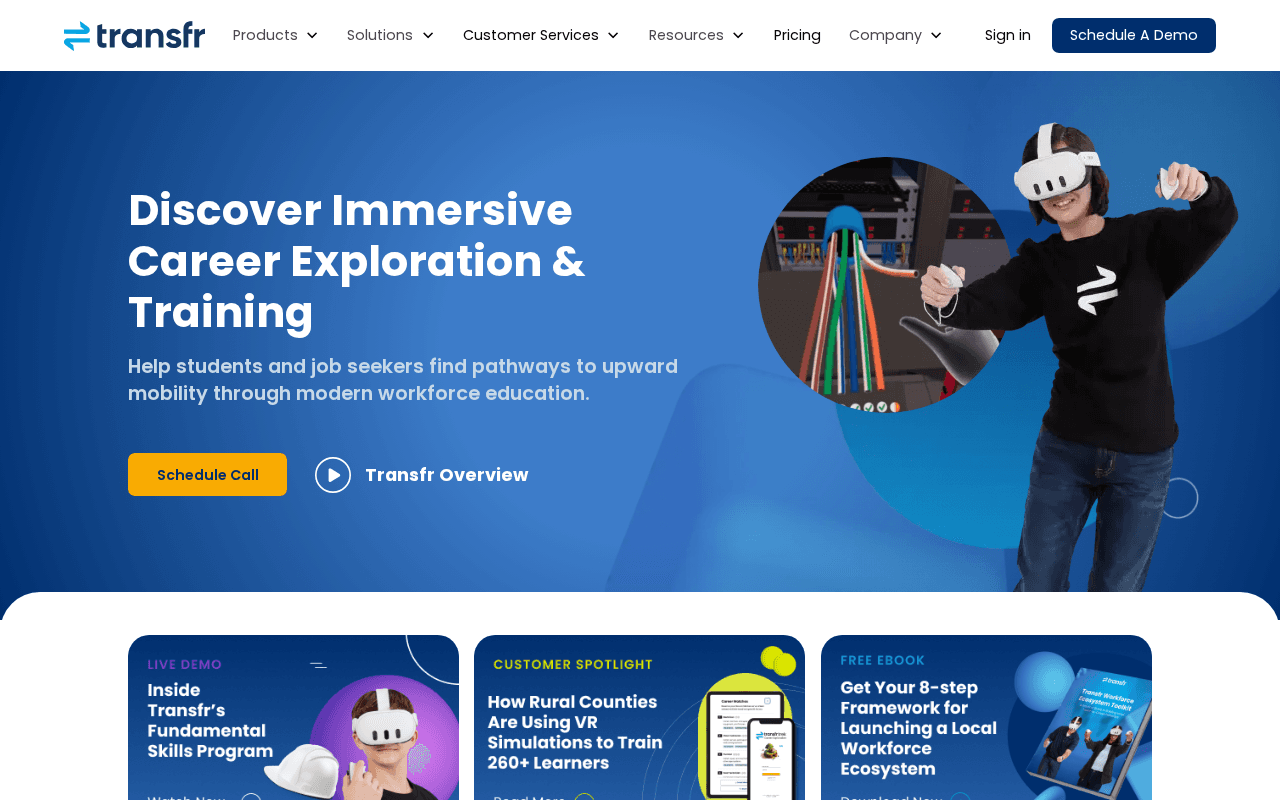 Transfr -- Best for Workforce Development and Credentialing