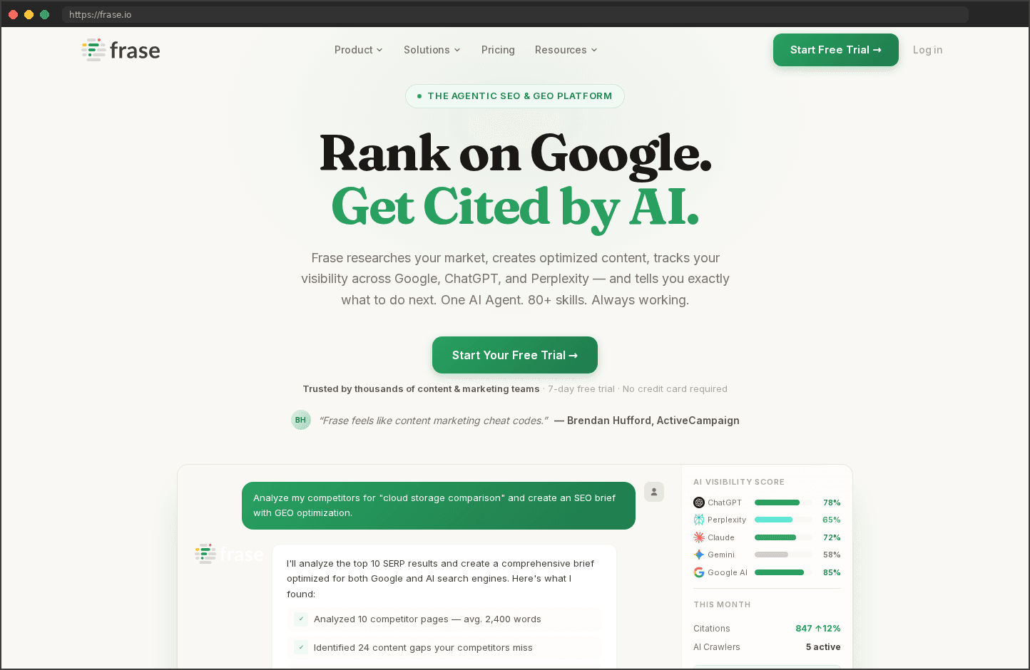 Frase.io (GEO Features)