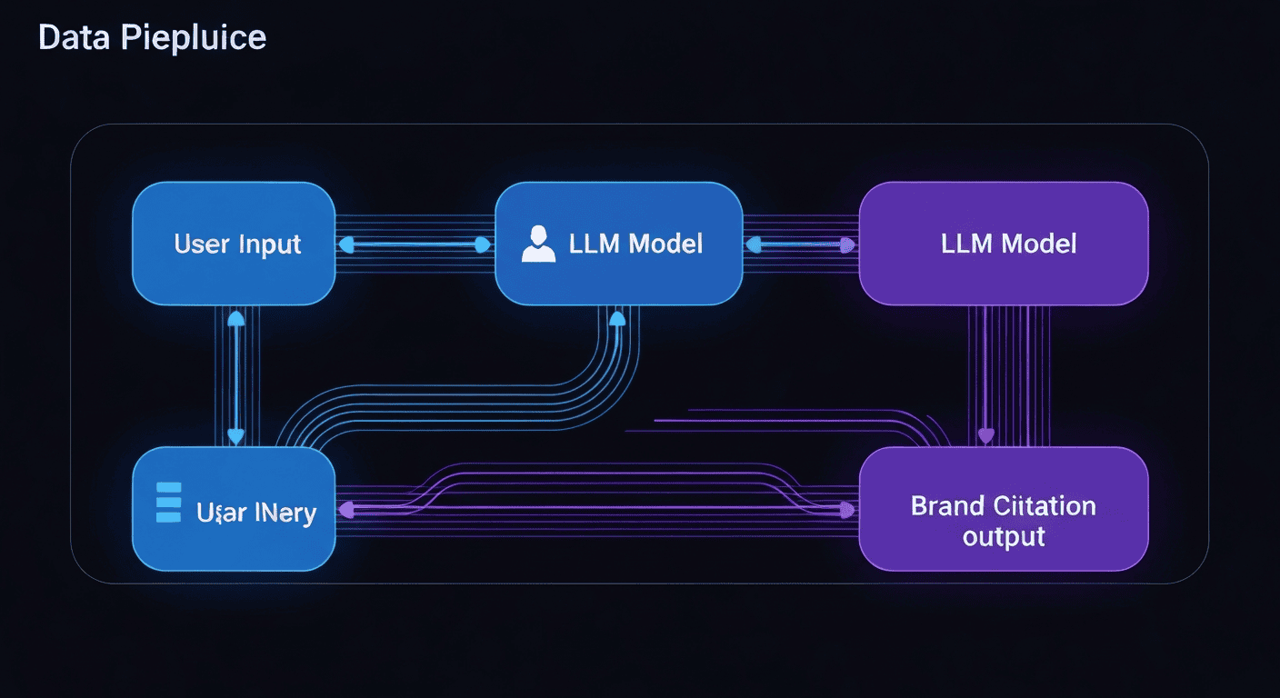Tracking the AI Pipeline: monitoring the complete journey from search inputs through LLM models to brand citation outputs