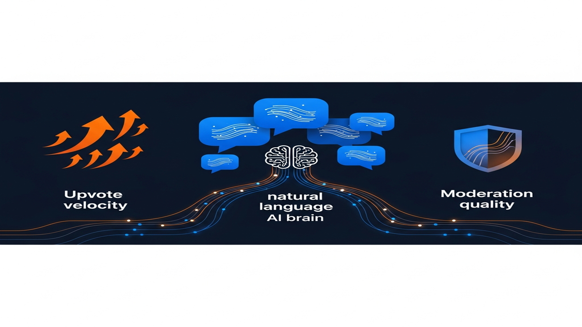 Infographic illustrating the key components of a successful Reddit AEO strategy, including building brand presence, fostering authentic community discussions, and leveraging user engagement metrics.