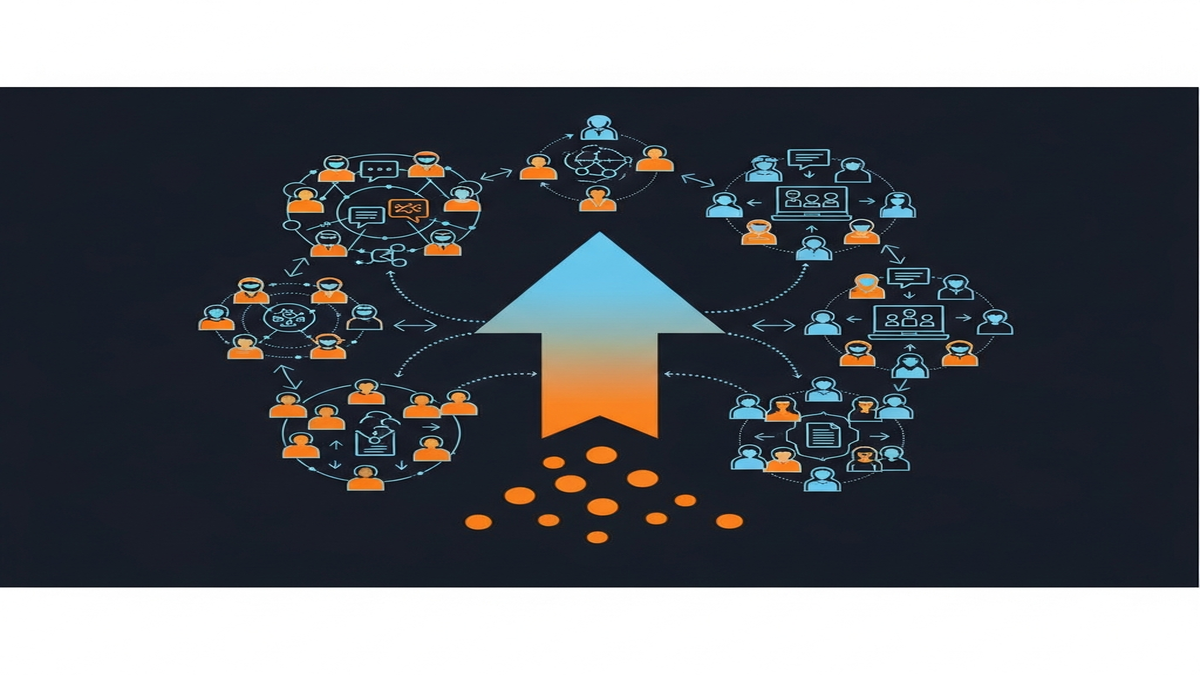 Illustration depicting how Reddit community engagement metrics like upvotes, comments, and saves influence content visibility in Perplexity AI search results.