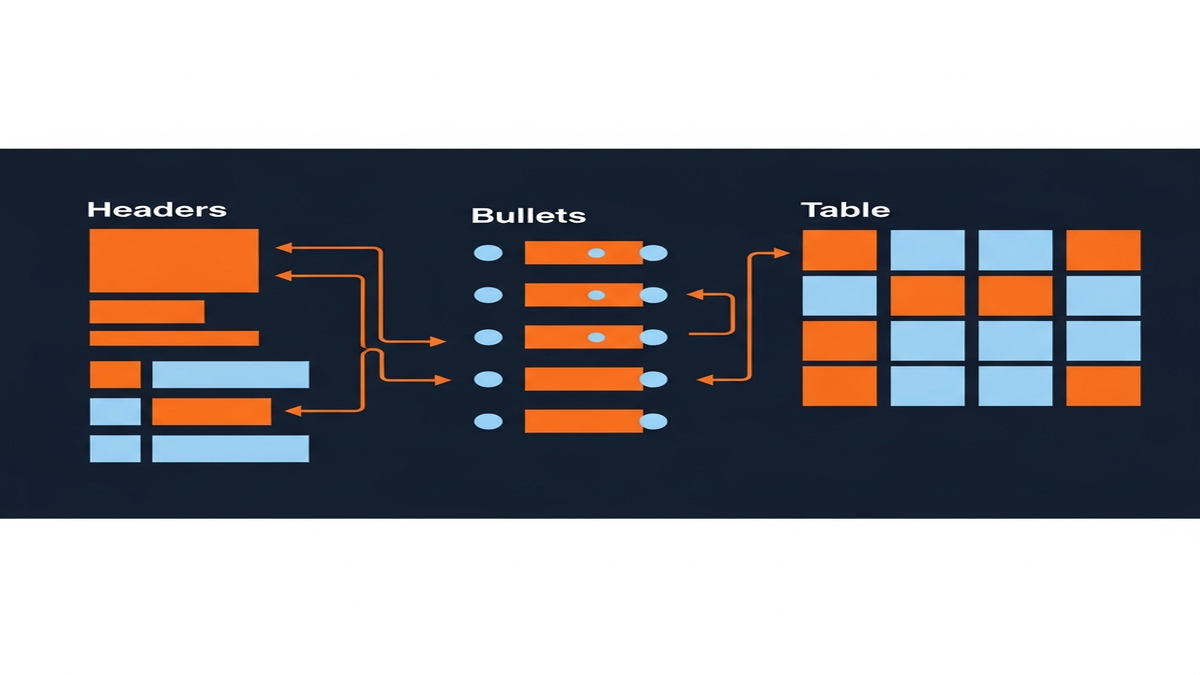 Infographic showing the ideal structure of a Reddit post for AI extraction, including clear title formatting, direct answer blocks, supporting details, and proper formatting cues.